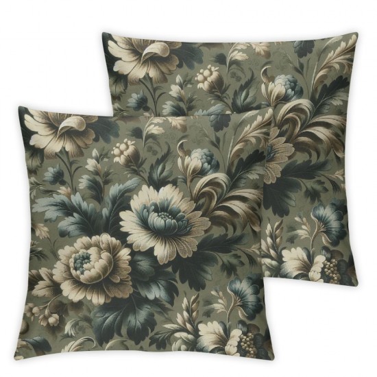 Ulloord Throw Pillow Covers Square Pillowcases for Home Decor Sofa Car Bedroom Abstract Floral Interlaced Overlapping Petals Art Painting Pillow case