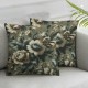 Ulloord Throw Pillow Covers Square Pillowcases for Home Decor Sofa Car Bedroom Abstract Floral Interlaced Overlapping Petals Art Painting Pillow case