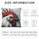 Ulloord Throw Pillow Covers White Painting Square Pillowcase for Home Decor Sofa Car Bedroom Pillow case