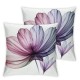 Ulloord Pink Flowers Pillowcases Art Painting Pillow Case Decorative Throw Pillow Cover for Home Sofa Office