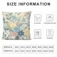 Ulloord Square Throw Pillow Covers Lemon with Vintage Flower Pillow Cases Decorative for Home Bedroom Sofa Pillowcases Standard Size