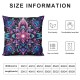 Ulloord Pillowcases Aesthetic Flower Blue Background Pillow Case Decorative Throw Pillow Cover for Home Sofa Office