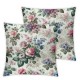 Ulloord Watercolor Pink Roses Flowers Pillowcases Romantic Seamless Pattern Floral Art Design Pillow Case Decorative Throw Pillow Cover for Home Sofa Office