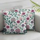 Ulloord Cute Colorful Flowers Pillowcases Watercolor Spring Natural Floral Art Painting Pillow Case Decorative Throw Pillow Cover for Home Sofa Office