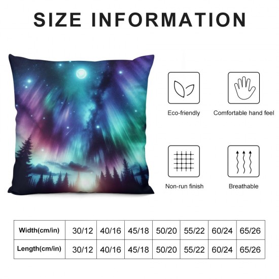 Ulloord Pillowcases Blue Pink Art Design Pillow Case Decorative Throw Pillow Cover for Home Sofa Office