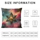 Ulloord Abstract Stars Pattern Pillowcases Fashion Blue Pink Art Design Pillow Case Decorative Throw Pillow Cover for Home Sofa Office