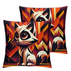 Ulloord Cat with in Pillowcases Cute Animal Art Design Pillow Case Decorative Throw Pillow Cover for Home Sofa Office