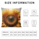 Ulloord Beautiful Sunflower Pillowcases Yellow Petals Wild Floral Art Painting Pillow Case Decorative Throw Pillow Cover for Home Sofa Office