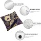 Ulloord Square Throw Pillow Covers Japan Cranes Handball Hand Fan Chrysanthemums Design Pillow Cases Decorative for Home Bedroom Sofa Pillowcases Standard Size