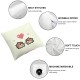 Ulloord Cartoon Couple Pillowcases Cute Animal Art Design Pillow Case Decorative Throw Pillow Cover for Home Sofa Office