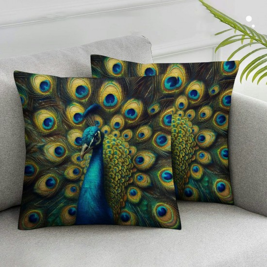 Ulloord Beautiful Pillowcases Bird Animal Painting Pillow Case Decorative Throw Pillow Cover for Home Sofa Office