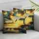 Ulloord Square Throw Pillow Covers and Pillow Cases Decorative for Home Bedroom Sofa Sky Natural Landscape Pillowcases Standard Size