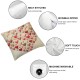 Ulloord Square Throw Pillow Covers Love Balloon Red Pink Gold Pattern Pillow Cases Decorative for Home Bedroom Sofa Pillowcases Standard Size