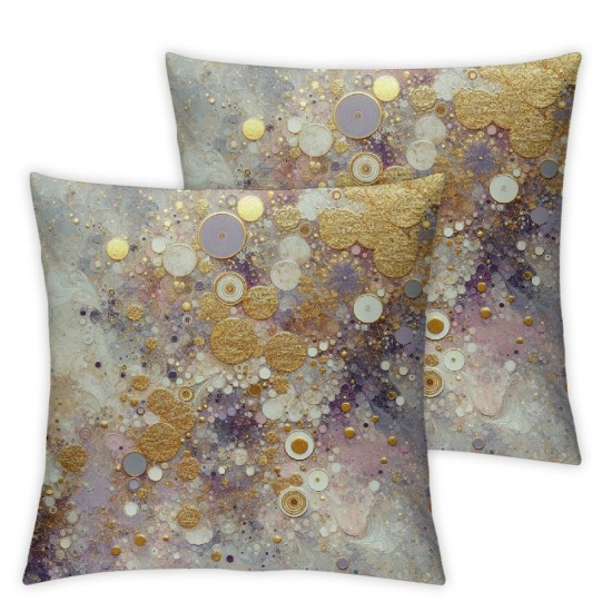 Ulloord Square Throw Pillow Covers Aesthetic Purple Marble Surface Texture Print Pillow Cases Decorative for Home Bedroom Sofa Abstract Stone Creative Design Pillowcases Standard Size