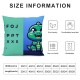 Square Throw Pillow Covers Little Cute Animal Green Yellow saur Pillow Cases Decorative for Home Bedroom Sofa Pillowcases Standard Size