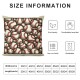 Ulloord Gradually Varied White Pillowcases Ball Seamless Pattern Art Painting Pillow Case Decorative Throw Pillow Cover for Home Sofa Office