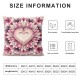 Ulloord Square Throw Pillow Covers Pink White Love Pillow Cases Decorative for Home Bedroom Sofa Romantic Pattern Painting Pillowcases Standard Size