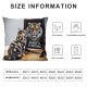 Ulloord Pillow Cases Mindset is Everything Inspirational Quote Cat Leopard Square Throw Pillow Cover Washable Pillowcase for Home Office Travel Bed Sofa