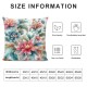 Pink Flowers Throw Pillow Covers Floral Seamless Pattern Art Painting Square Pillowcases for Home Decor Sofa Car Bedroom Pillow case