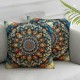 Throw Pillow Covers Square Pillowcases for Home Decor Sofa Car Bedroom Background Floral Painting Pillow Cases