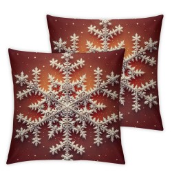 Throw Pillow Covers Red Background Square Pillowcases for Home Decor Sofa Car Bedroom Christmas Decoration Pillow Cases