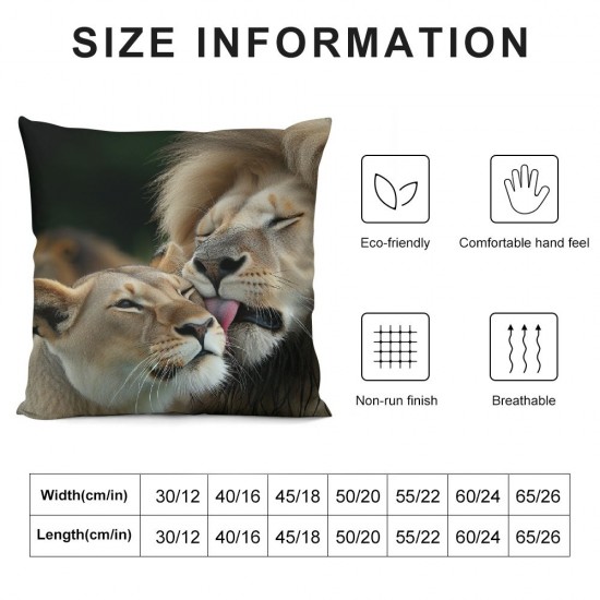 Square Throw Pillow Covers in Pillow Cases Decorative for Home Bedroom Sofa Creative Print Pillowcases Standard Size