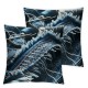 Ulloord  Blue Fringe Orange  Pillow Cover,Denim Torn Worn Blue Jeans Cushion Throw Pillow Covers Outdoor Sofa Couch Pillowcase