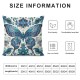 Ulloord Colorful Flying Butterflies Overlapping Thick Foliage Pillowcases Seamless Pattern Pillow Case Decorative Throw Pillow Cover for Home Sofa Office