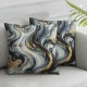 Ulloord Throw Pillow Covers, Abstract Fluid Art Ink Decorative Pillow Covers Digital Printing for Couch Sofa Bed Invisible Zipper