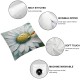 Ulloord Spring Pillow Covers, Floral Striped Decorative Throw Pillowcases for Home Sofa Couch Decoration