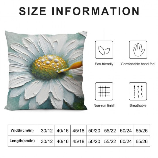 Ulloord Spring Pillow Covers, Floral Striped Decorative Throw Pillowcases for Home Sofa Couch Decoration