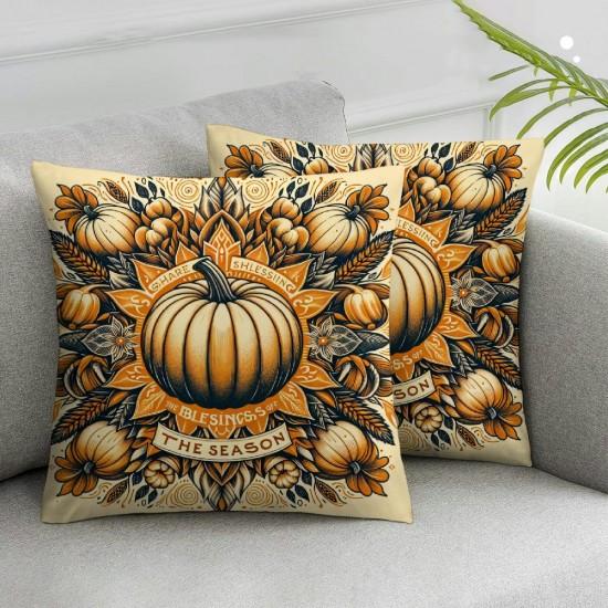 Ulloord Fall Pillow Covers for Fall Decor Fall Decorations Pillows Truck Pumpkin Throw Pillow for Thanksgiving Autumn Cushion Cases for Couch