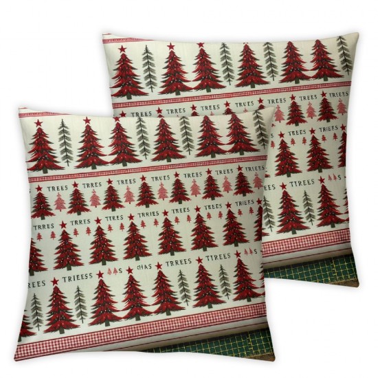 Ulloord Christmas Pillow Covers for Christmas Decorations Merry and Bright Christmas Tree Merry Christmas Pillows Winter Holiday Throw Pillows Christmas Farmhouse Decor for Couch