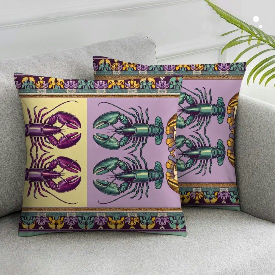 Ulloord Mardi Gras Pillow Covers for Home Decorations Decor Throw Pillows Decorative Cushion Cases Mardi Gras Decorations