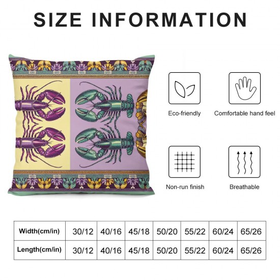 Ulloord Mardi Gras Pillow Covers for Home Decorations Decor Throw Pillows Decorative Cushion Cases Mardi Gras Decorations