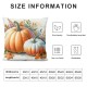 Ulloord Fall Pillow Covers , Striped Pumpkins Leaves Decorative Farmhouse Throw Cushion Cases Indoor Decoration Home Decor for Sofa Couch (Orange)