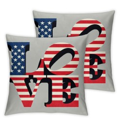 Ulloord Decorations Pillow Covers American Flag Throw Pillow Covers Pillows Case Decor