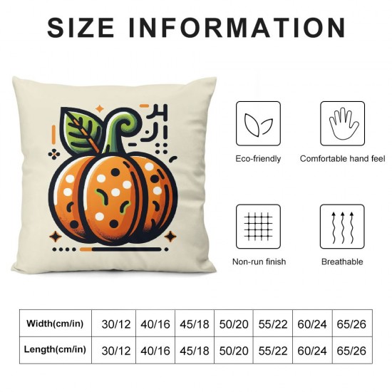 Ulloord Fall Pillow Covers Pumpkin Throw Pillow Covers for Fall Thanksgiving Decorations Fall Party Pillows Decorative Pillow Covers for Couch Sofa