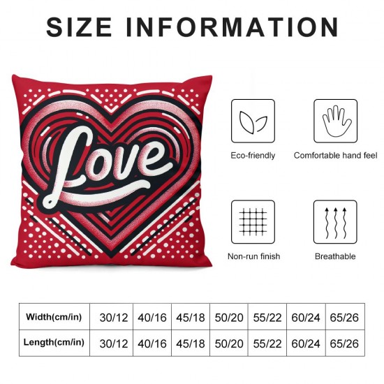 Ulloord Valentines Day Pillow Covers Stripes Love Heart Valentine Pillows Decorative Throw Pillows Valentines Day Decor for Home Valentines Day Decorations