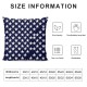 Ulloord Decorations Pillow Covers Star and Stripe Throw Pillow Covers Pillows Decor Cushion Case