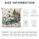 Ulloord Christmas Pillow Covers, Tree Truck Merry Holiday Decor Decorative Throw Cushion Cases Decoration for Home Party Sofa Couch (Grey)