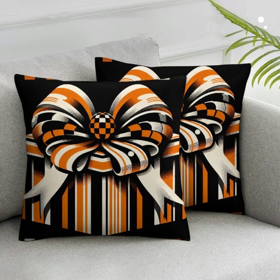 Ulloord Fall Pillow Covers for Fall Decor Stripes Pumpkin Outdoor Fall Pillows Decorative Pillows Thanksgiving Decorations Autumn for