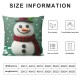 Ulloord Christmas Pillow Covers for Christmas Decorations Snowman Merry Christmas Pillows Winter Holiday Throw Pillow Covers Christmas Farmhouse Decor for Couch