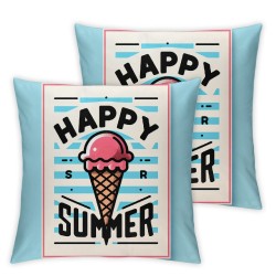 Ulloord Summer Pillow Covers Hello Sweet Summer Vibes Pillows Decorative Throw Pillows Summer Decorations Farmhouse Decor Cushion Case for Sofa Couch