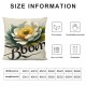 Ulloord Spring Pillow Covers, Floral Daisy Bloom with Grace Farmhouse Decorative Throw Pillowcases for Home Sofa Couch Decoration