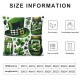 Ulloord Pillow Covers , Green Heart Farmhouse Throw Pillowcases for Home Sofa Couch Cushion Decoration