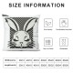 Ulloord Pillow Covers , Rabbit Bunny Decorative Throw Pillowcases for Home Sofa Couch Decoration (Light Green)