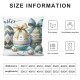 Ulloord Pillow Covers , Rabbits Bunny Striped Farmhouse Decorative Throw Pillowcases for Home Sofa Couch Decoration