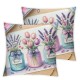 Ulloord Spring Pillow Covers, Floral Bloom with Grace Decorative Throw Pillowcases for Home Sofa Couch Decoration