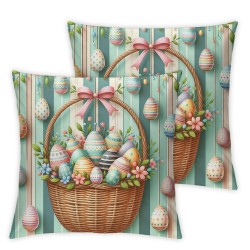 Ulloord Throw Pillow Covers Eggs Spring Home Decor for Couch